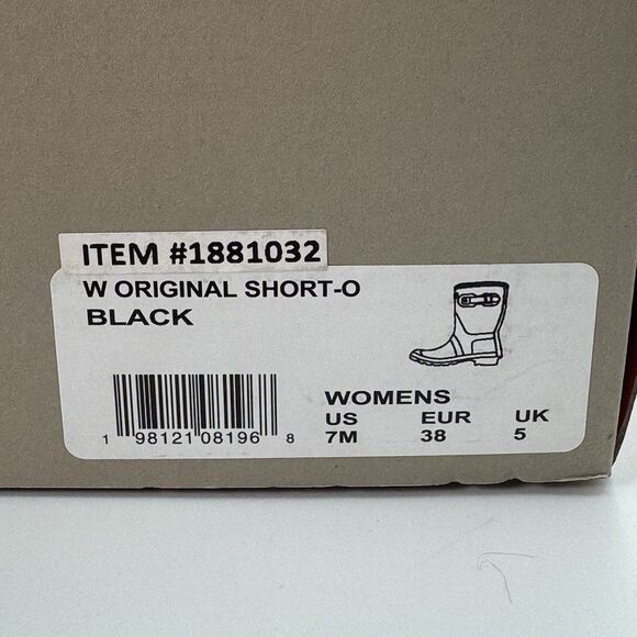 Hunter Women's Original Short Boot Black Matte US 7 Waterproof, Rain Boot New - Picture 16 of 16